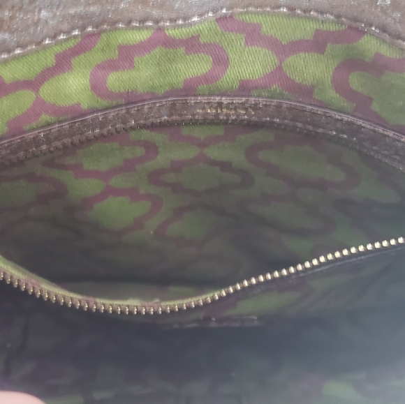 EUC orYANY METALLIC LEATHER TURNLOCK PURSE - Picture 10 of 12